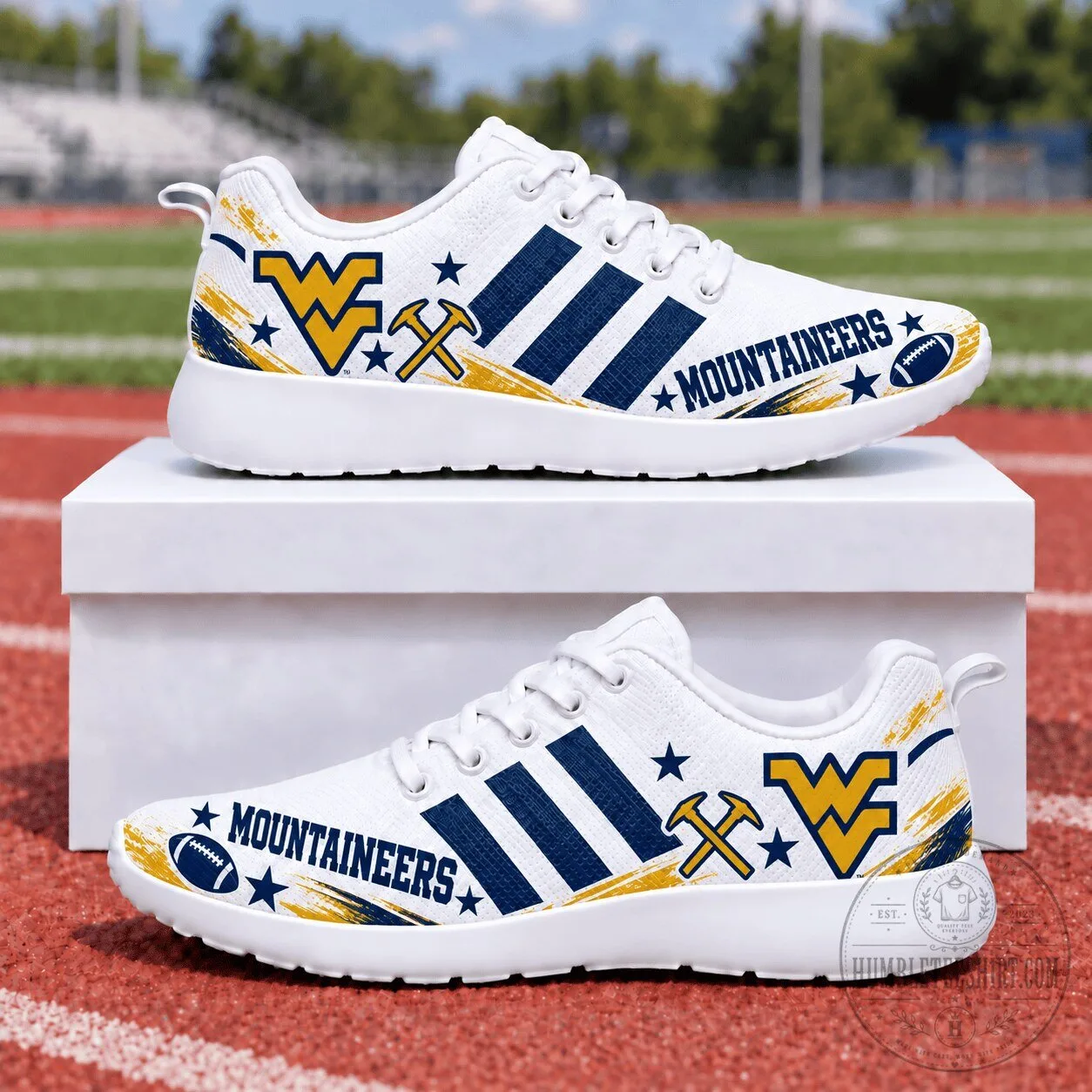 West Virginia Mountaineers Team Logo Running Shoes