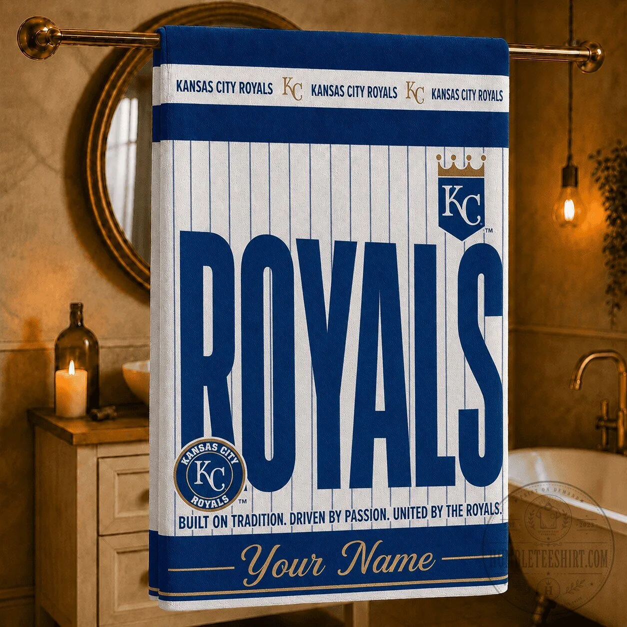 Kansas City Royals Personalized Baseball Fan Bath Towel 3 Kansas City Royals Personalized Baseball Fan Bath Towel