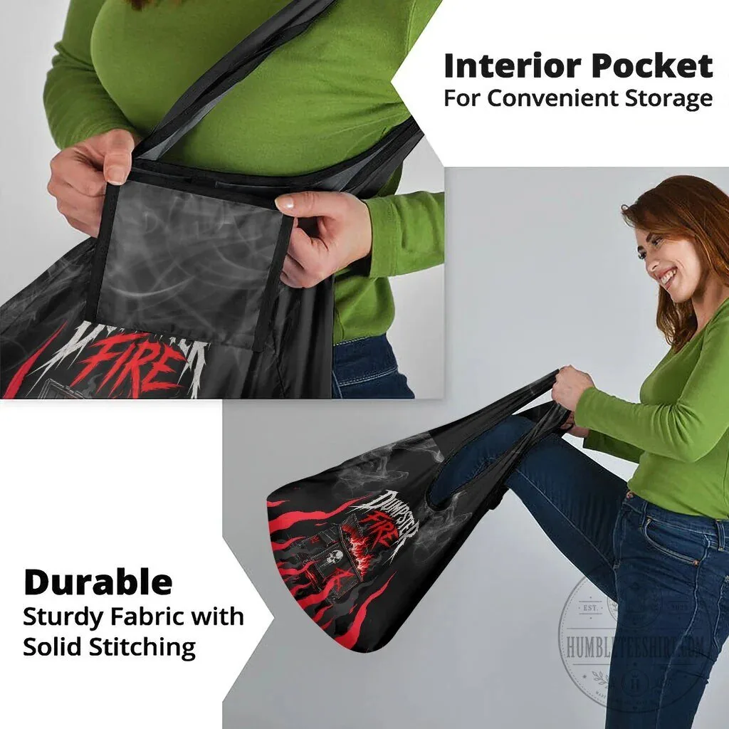 Dumpster Fire Everything Is Fine Reusable Grocery Shopping Bag 16 Dumpster Fire Everything Is Fine Reusable Grocery Shopping Bag