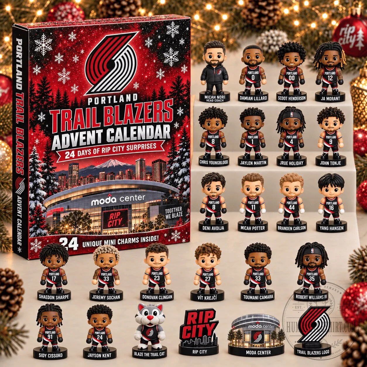 Portland Trail Blazers Advent Calendar 24 Days of Rip City Surprises