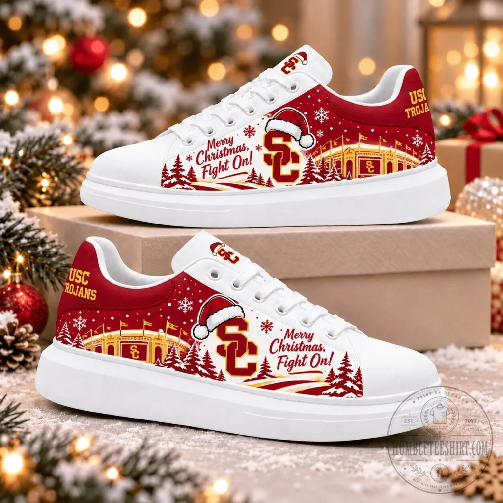 USC Trojans Christmas Holiday Fight On Fan Shoes USC Trojans Christmas Holiday Fight On Fan Shoes