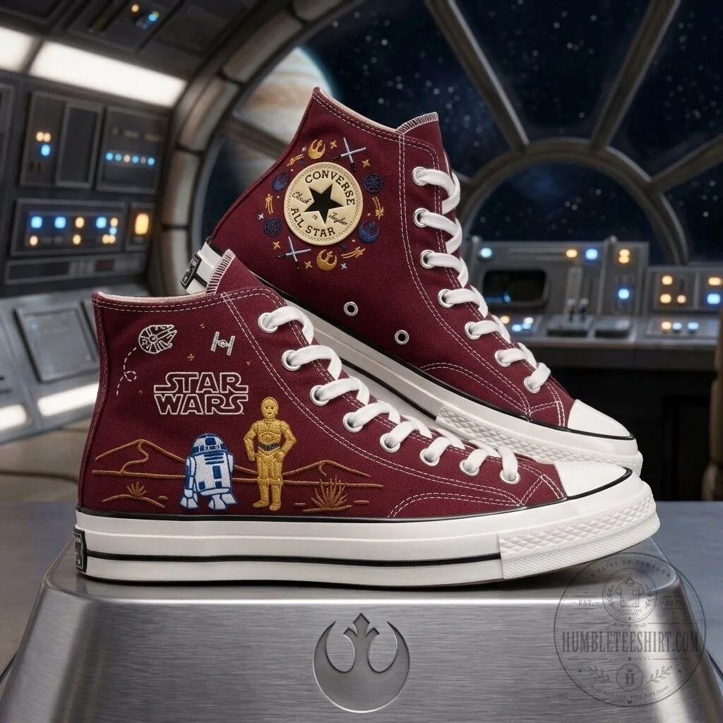 Converse Chuck Taylor All Star High-Top Shoes with Star Wars Embroidery