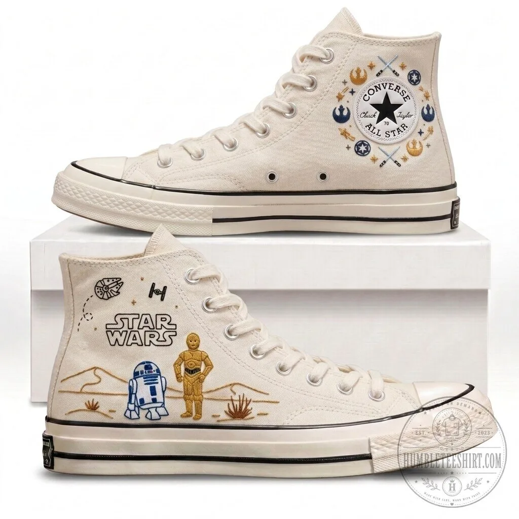 Converse Chuck Taylor All Star High-Top Shoes with Star Wars Embroidery 11 Converse Chuck Taylor All Star High-Top Shoes with Star Wars Embroidery