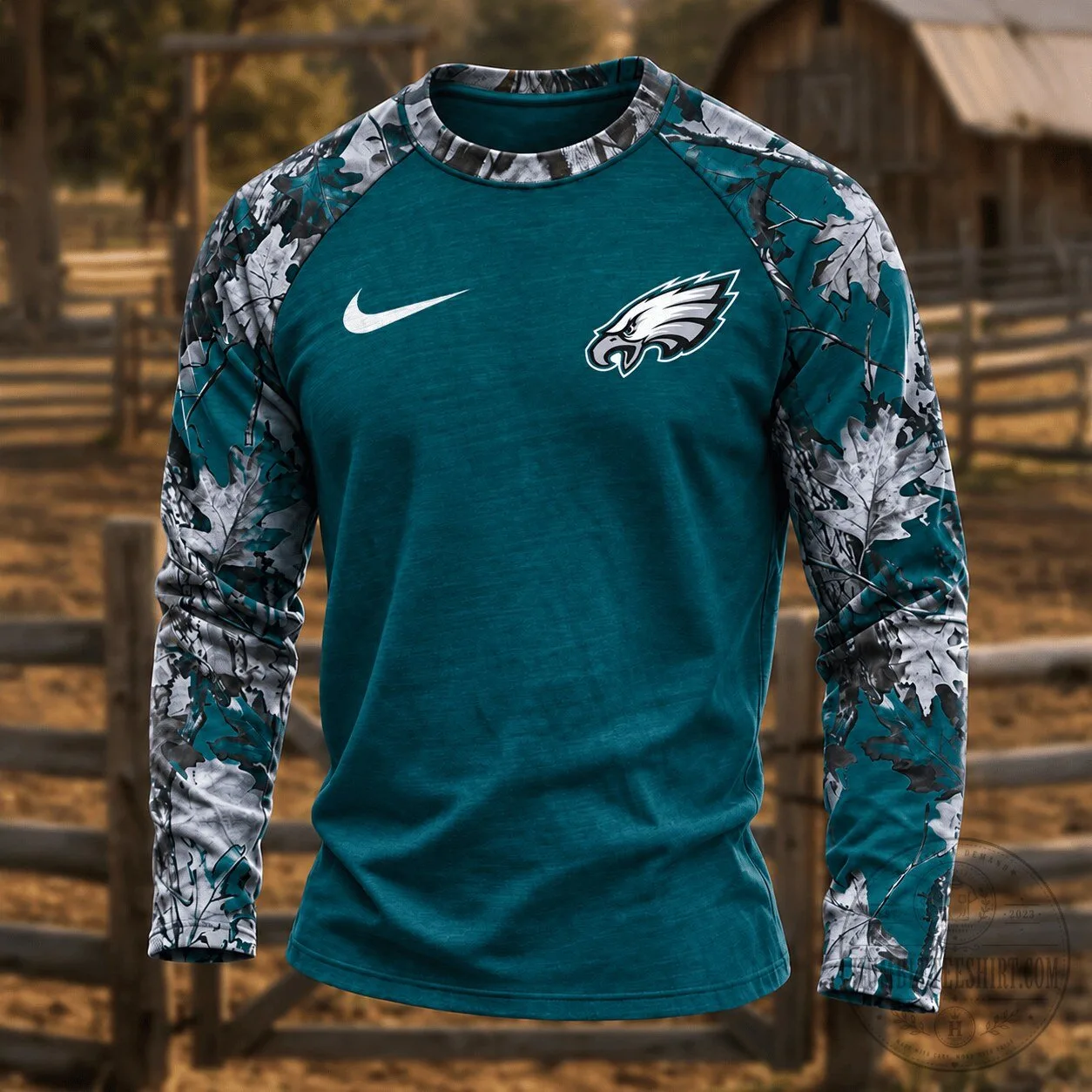 Philadelphia Eagles Camouflage Hunting Long Sleeve Shirt for Men 1 Philadelphia Eagles Camouflage Hunting Long Sleeve Shirt for Men