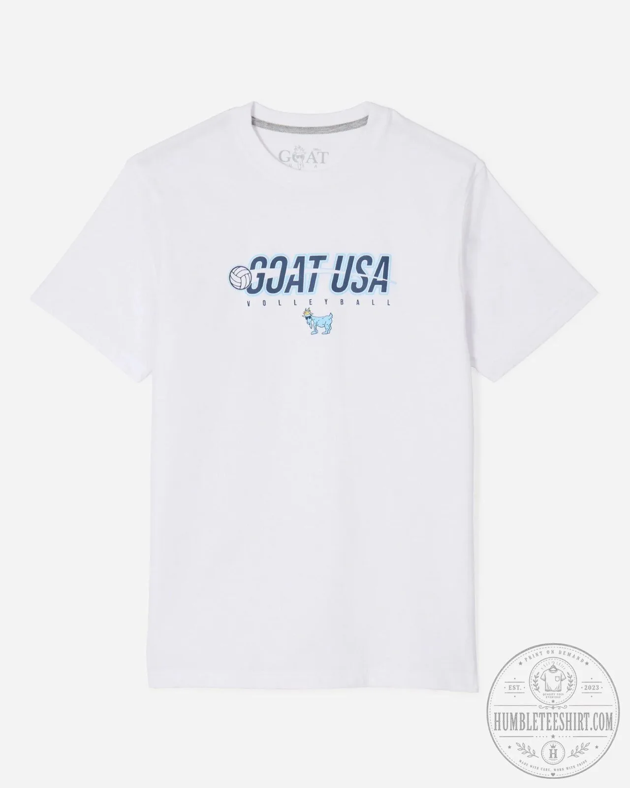 GOAT USA Volleyball Graphic Print T-Shirt