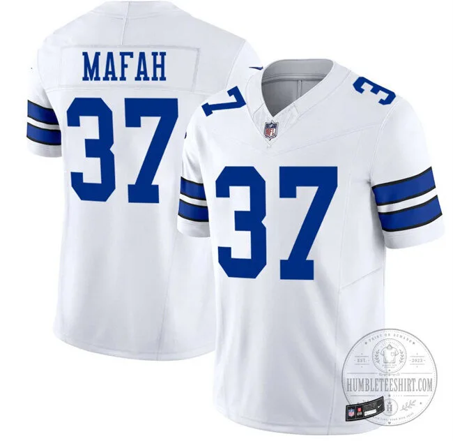 Dallas Cowboys Football Phil Mafah White Number 37 Stitched Jersey