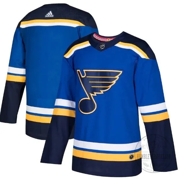 St. Louis Blues Adidas Blue Authentic Home Hockey Jersey