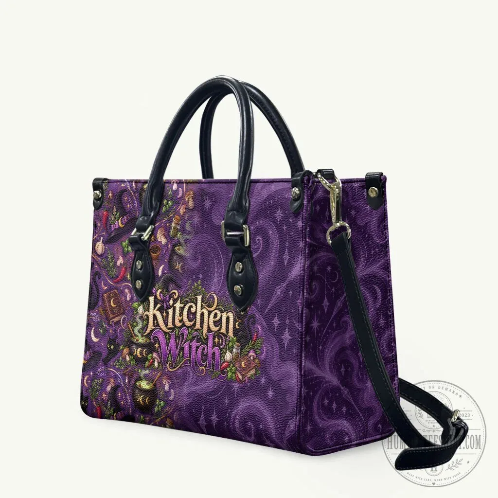 Kitchen Witch Mystical Magic Herb Cauldron Black Cat Handbag 4 Kitchen Witch Mystical Magic Herb Cauldron Black Cat Handbag