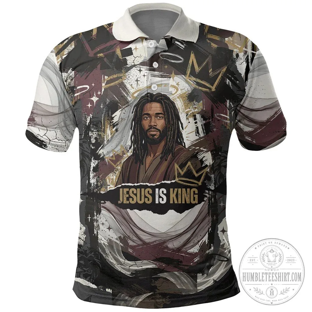 Jesus Is King Lion Of Judah Christian Faith Religious Polo Shirt 5 Jesus Is King Lion Of Judah Christian Faith Religious Polo Shirt