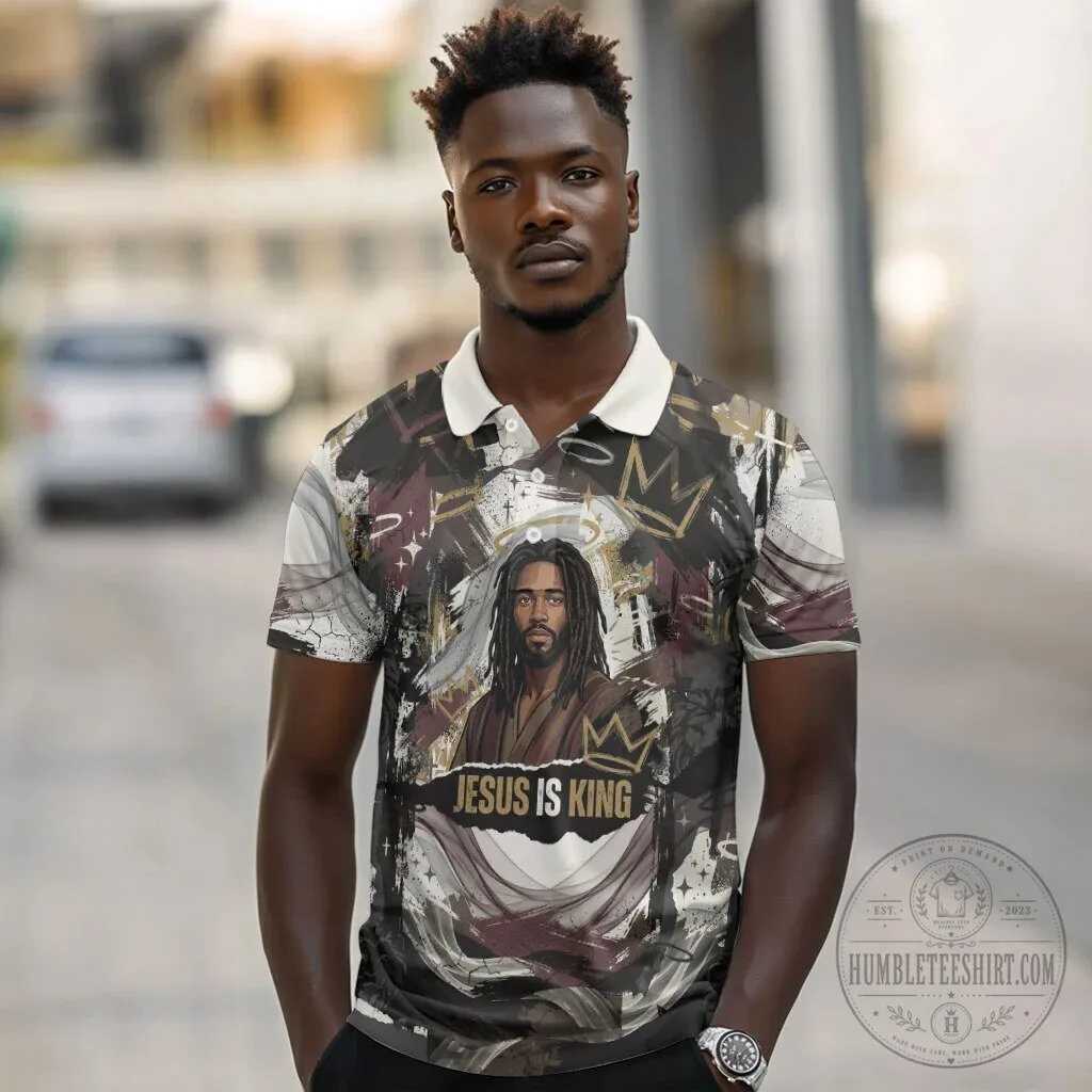 Jesus Is King Lion Of Judah Christian Faith Religious Polo Shirt 8 Jesus Is King Lion Of Judah Christian Faith Religious Polo Shirt