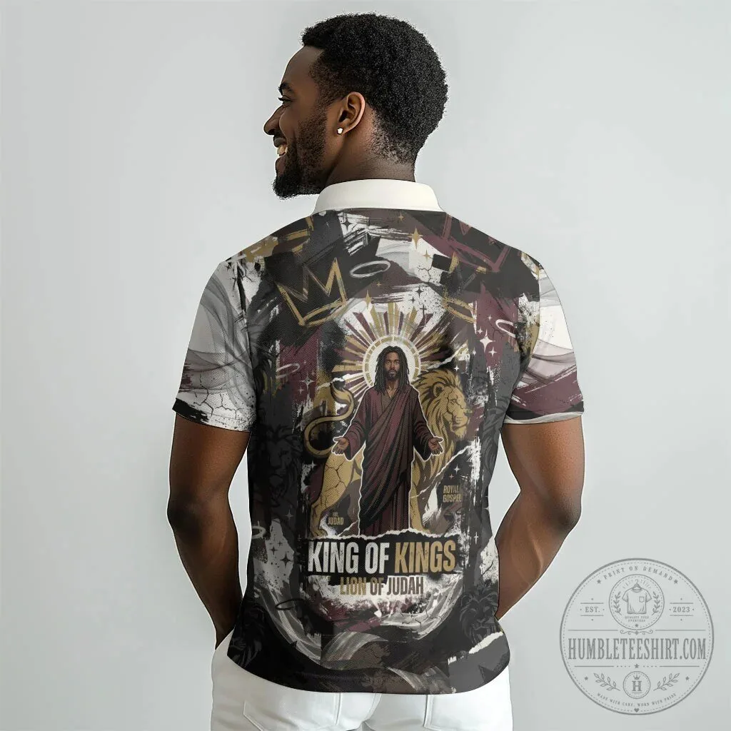 Jesus Is King Lion Of Judah Christian Faith Religious Polo Shirt 9 Jesus Is King Lion Of Judah Christian Faith Religious Polo Shirt