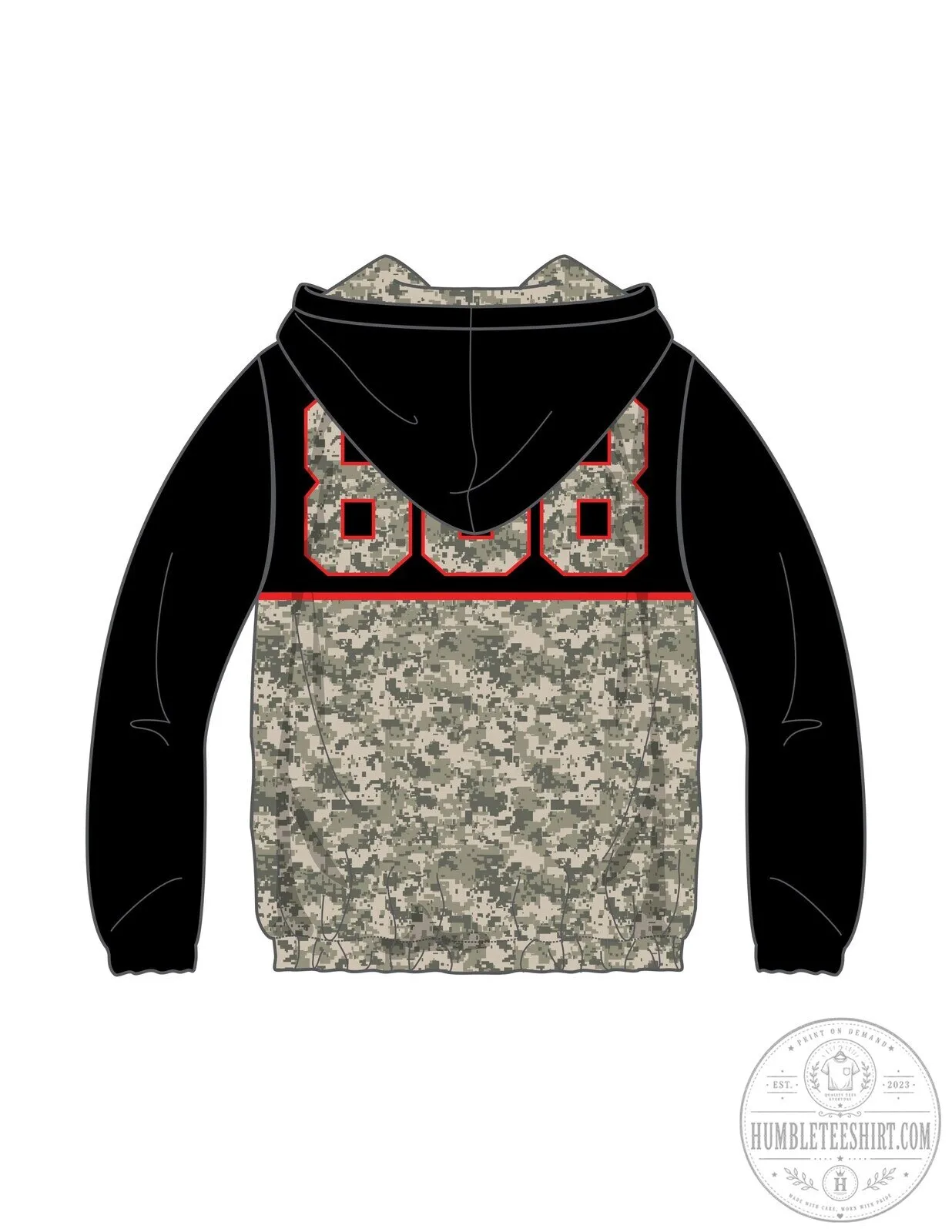 Bloodline Collection Camouflage Digital Print Full Zip Hooded Jacket 7 Bloodline Collection Camouflage Digital Print Full Zip Hooded Jacket