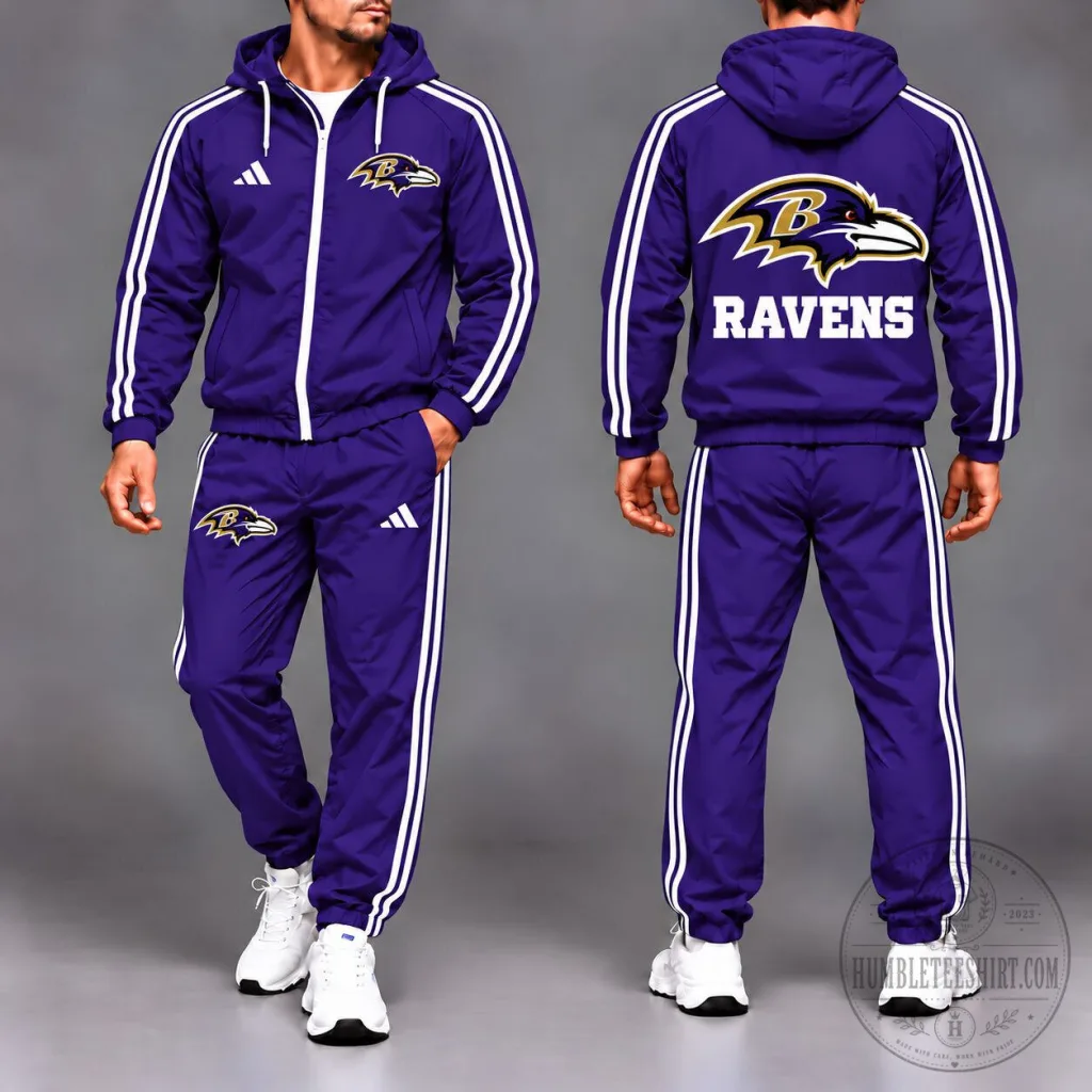 Baltimore Ravens NFL Team Pride Full-Zip Hooded Jacket Baltimore Ravens NFL Team Pride Full-Zip Hooded Jacket