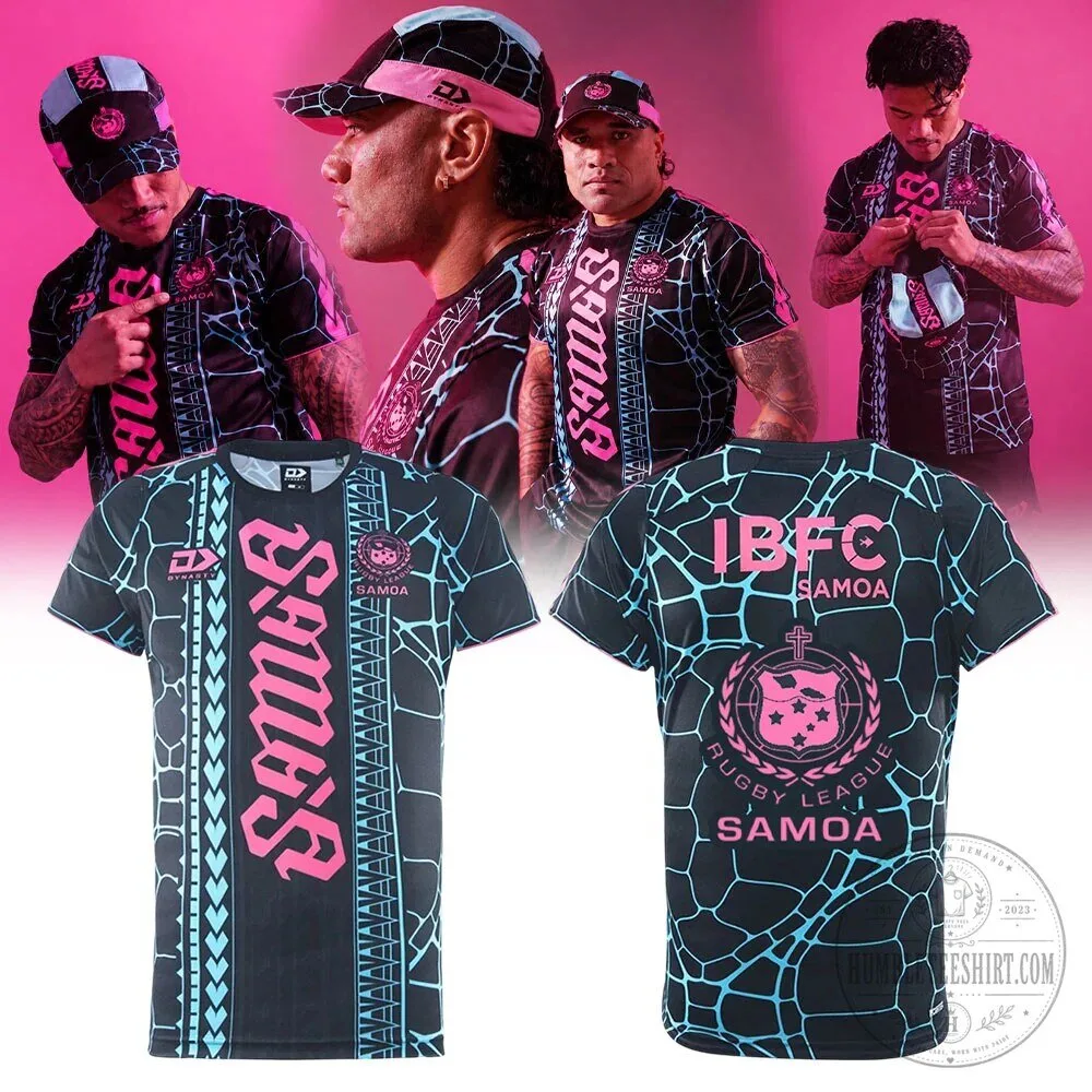 Toa Samoa Rugby League 2026 Captain's Run Turtle Shell Pattern Jersey