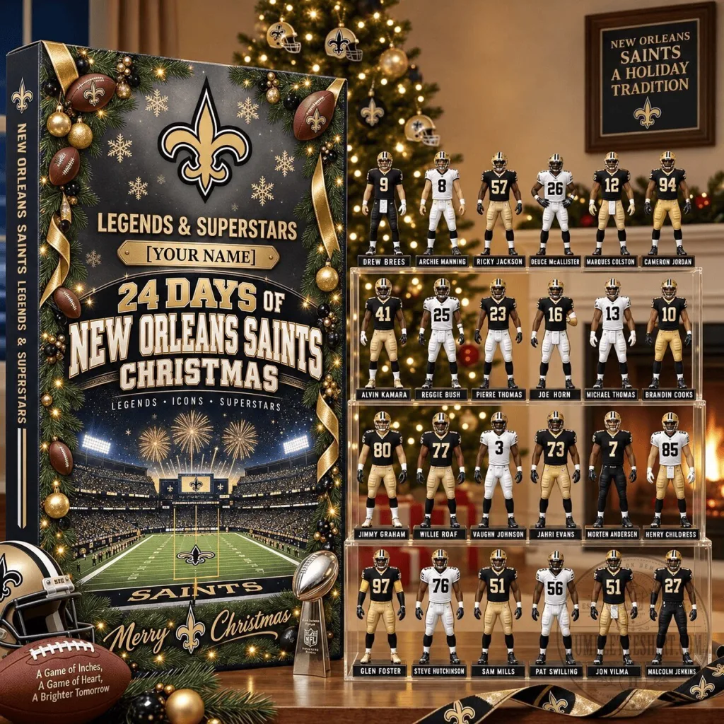 New Orleans Saints Football Legends Christmas Advent Calendar New Orleans Saints Football Legends Christmas Advent Calendar