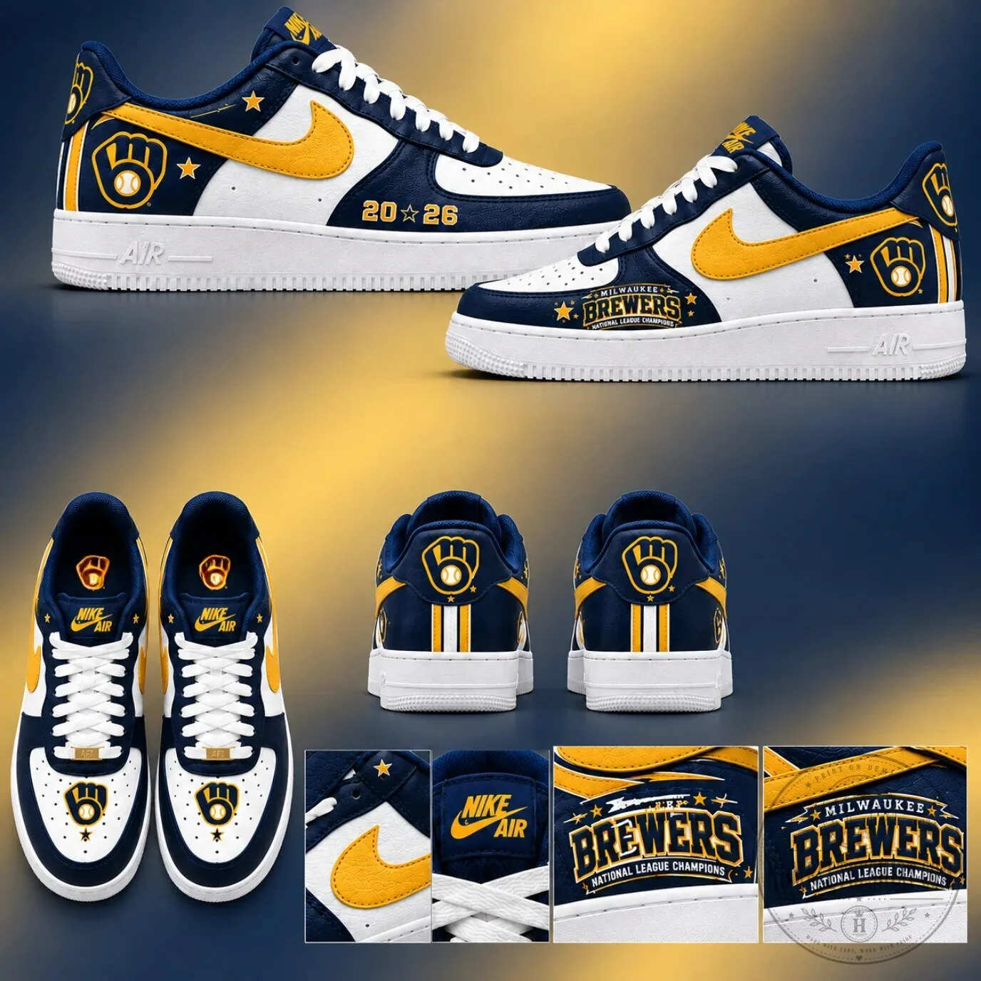 Milwaukee Brewers National League Champions 2026 Edition Sneakers
