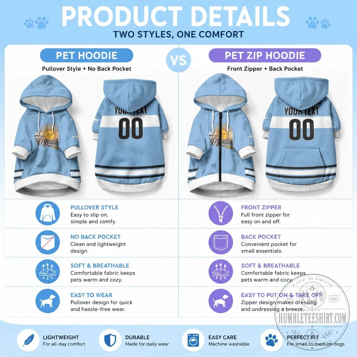 Argentina Flag Sun of May Pet Dog Hoodie - Los Leones Hockey Champions 13 Argentina Flag Sun of May Pet Dog Hoodie - Los Leones Hockey Champions