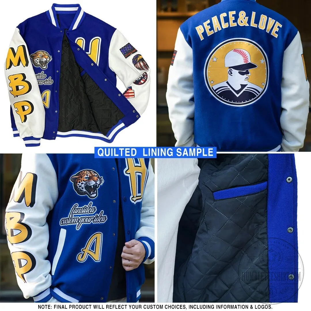 Custom Blue Hibiscus Tropical Leaves Bomber Jacket 10 Custom Blue Hibiscus Tropical Leaves Bomber Jacket