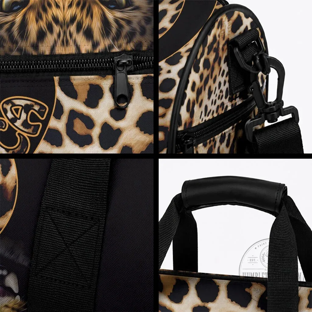 Africa Leopard Skin Pattern Duffle Bag for Travel and Gym 8 Africa Leopard Skin Pattern Duffle Bag for Travel and Gym