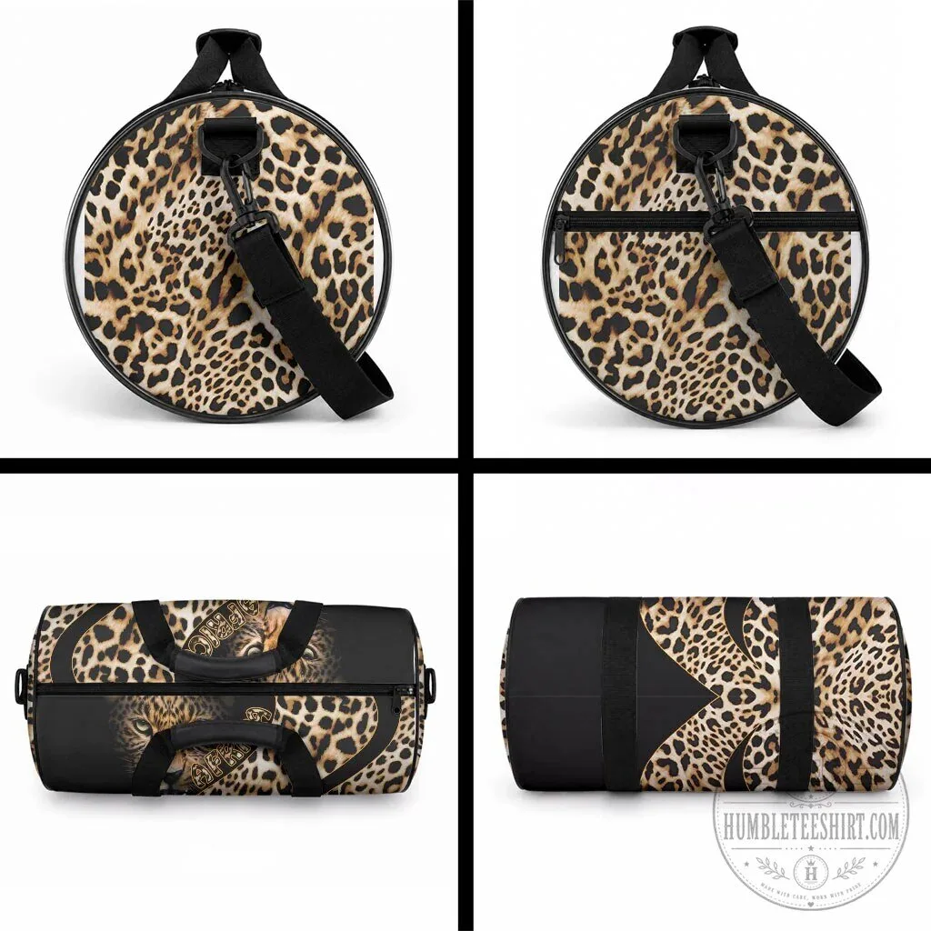 Africa Leopard Skin Pattern Duffle Bag for Travel and Gym 9 Africa Leopard Skin Pattern Duffle Bag for Travel and Gym