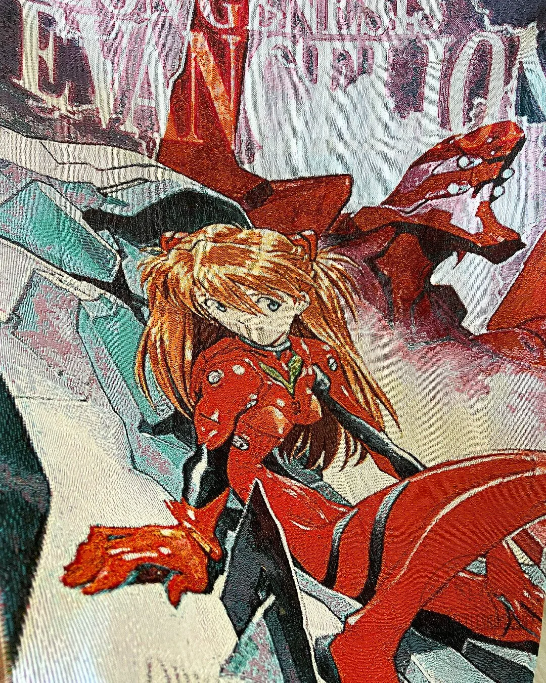 Neon Genesis Evangelion Asuka Langley Soryu Anime Woven Throw Blanket 11 Neon Genesis Evangelion Asuka Langley Soryu Anime Woven Throw Blanket
