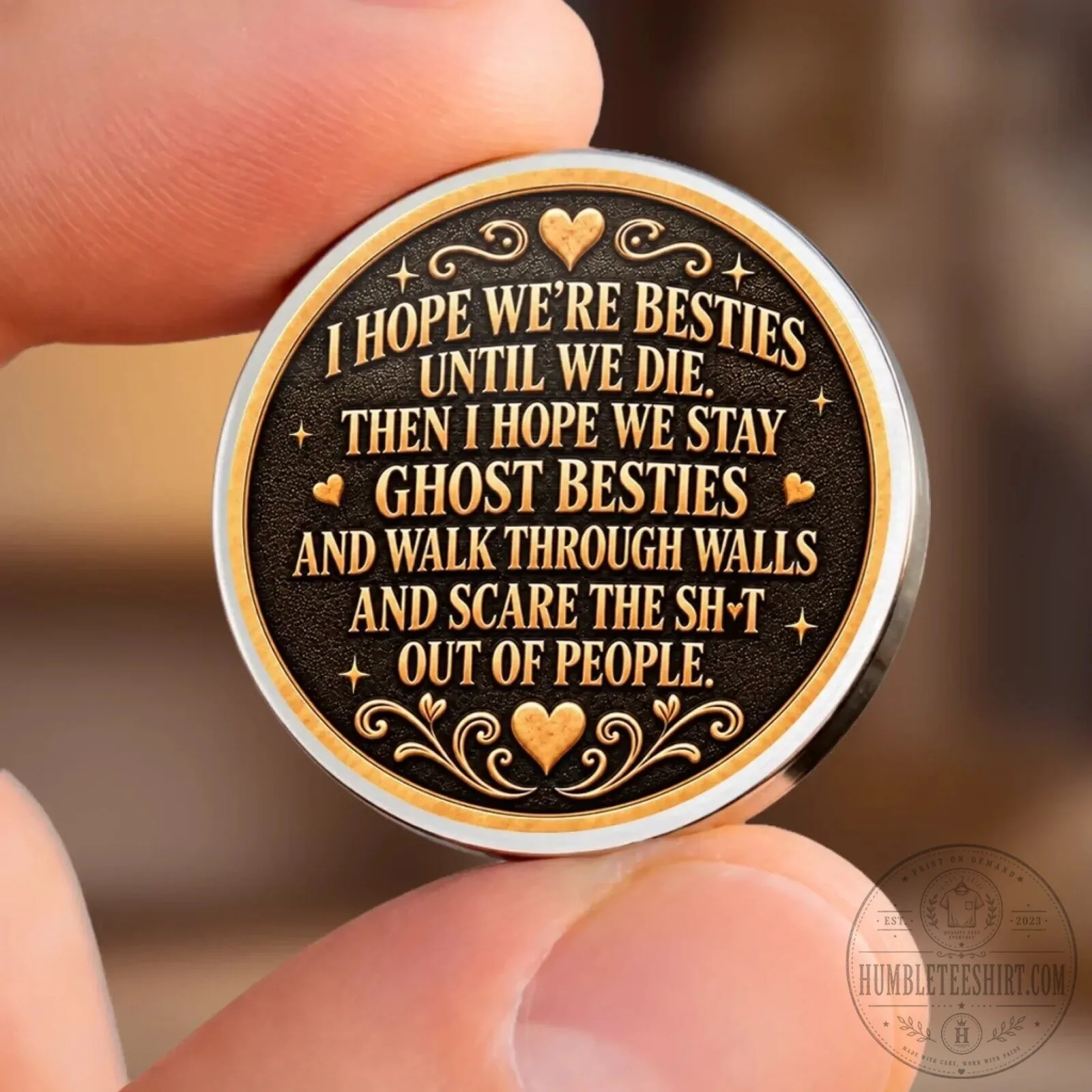 Personalized Best Friends Skeleton Pocket Hug Token with Custom Names Keychain 10 Personalized Best Friends Skeleton Pocket Hug Token with Custom Names Keychain